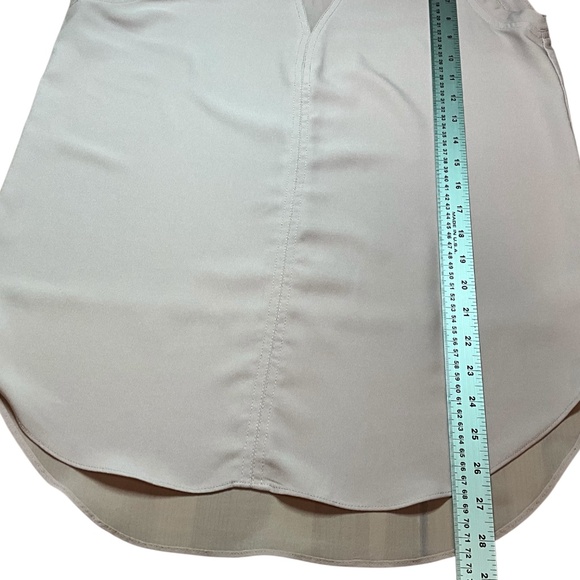 ANTHROPOLOGIE Maison d’Amelie Pink Sleeveless Blouse Hi-Lo Hem Sz M - Picture 7 of 10